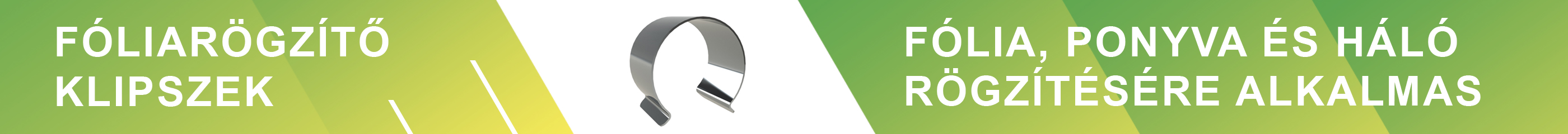 Fólia rögzítéshez klipsz