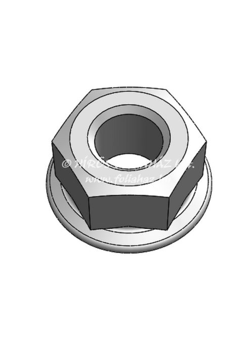 M8 FLANGED NUT KNURLED