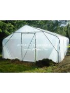 HOBBY GREENHOUSE 4m x 8m=32m2, 1-2 qt of DOOR WING