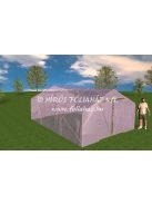 HOBBI FÓLIAHÁZ 4m x 8m=32m2, 1-2 db AJTÓSZÁRNY