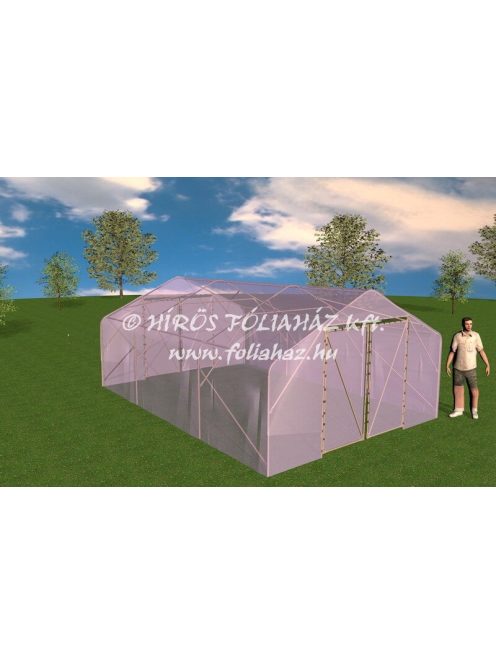 HOBBI FÓLIAHÁZ 4m x 8m=32m2, 1-2 db AJTÓSZÁRNY