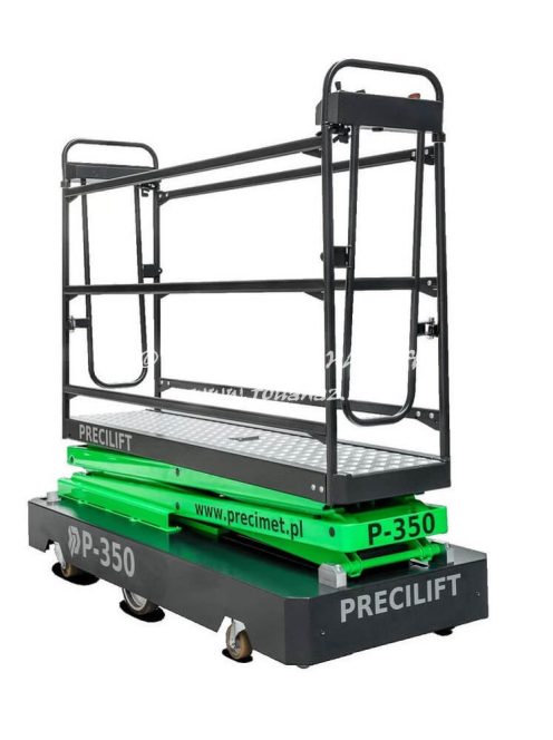 CSŐSÍNEN FUTÓ NÖVÉNYHÁZI MŰVELŐKOCSI, HIDRAULIKUSAN ÁLLÍTHATÓ, MAGAS (P-350)